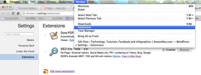 Disable Extensions in Google Chrome Disable Extensions in Google Chrome