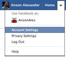 Facebook Account Settings Facebook Account Settings