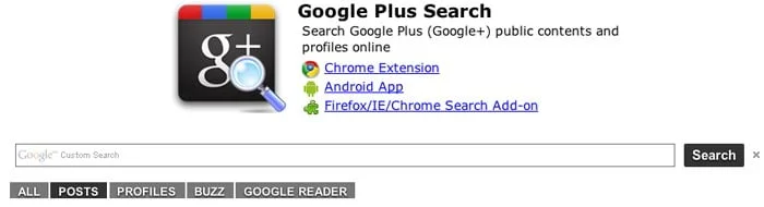 google plus search