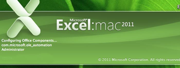 microsoft excel 2011