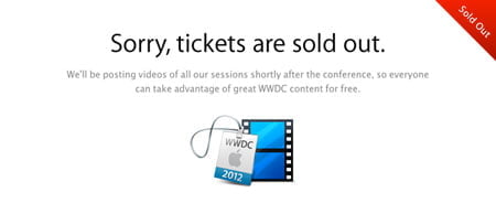 apple worldwide developer conference 2012 tickets dates