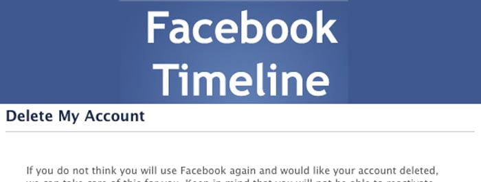 delete disable remove facebook timline