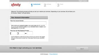 comcast internet not working self activation
