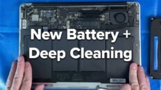 2017 MacBook Air battery replacement and deep cleaning