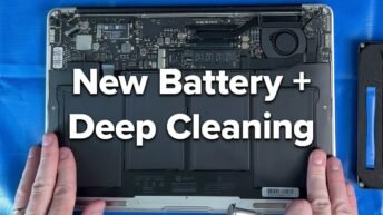 2017 MacBook Air battery replacement and deep cleaning