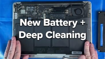 2017 MacBook Air battery replacement and deep cleaning