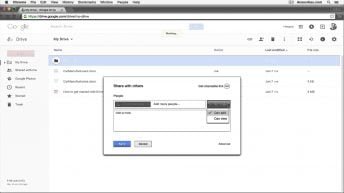 google drive how to share a fold