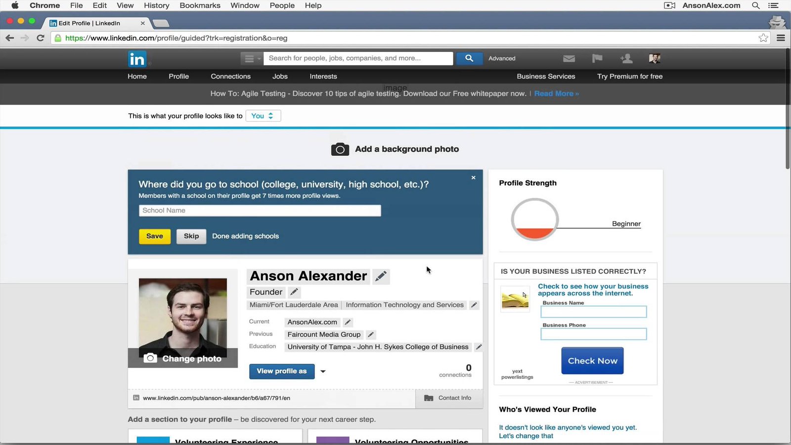 Get started with LinkedIn - LinkedIn Video Tutorial