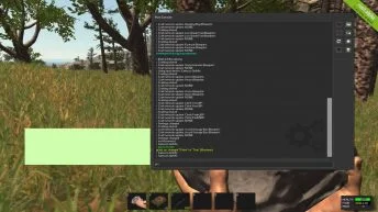 rust turn grass off with command
