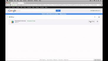 billing settings in google apps