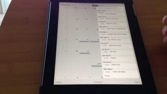 calendar list view in ios 7 how