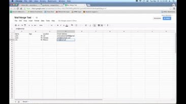 how to create a mail merge with