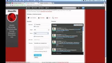 how to display embed a twitter f