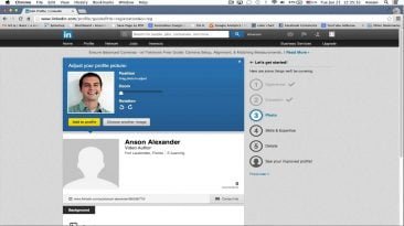 linkedin creating a profile vide