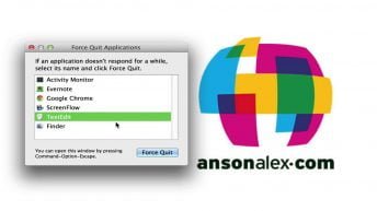 mac os x force quit application