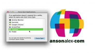 mac os x force quit application