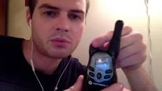 motorola talkabout radio turn of