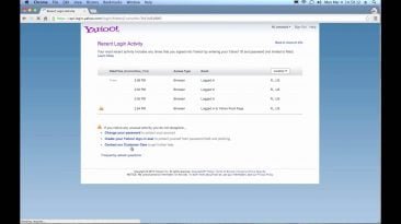 yahoo email accounts being hacked