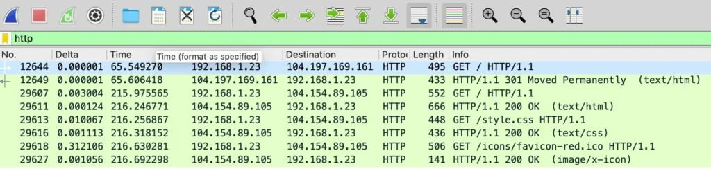 Wireshark tutorial for beginners: applying the HTTP display filter