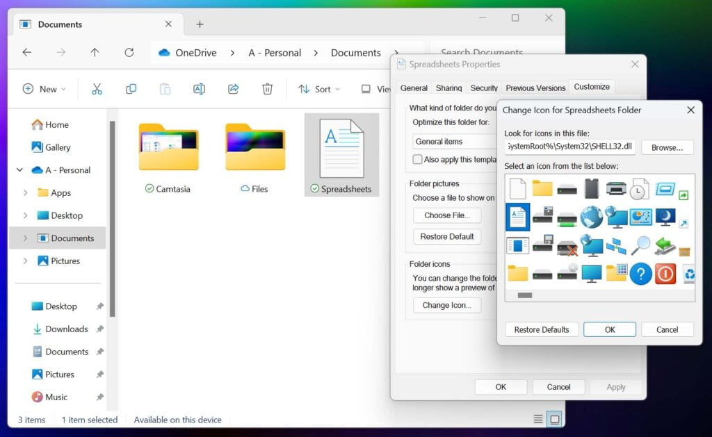 Customize Folder Icons