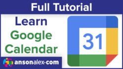 Google Calendar Tutorial