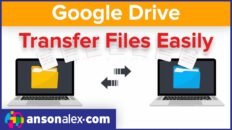 Move Google Drive files to another account tutorial video thumbnail by Anson Alexander