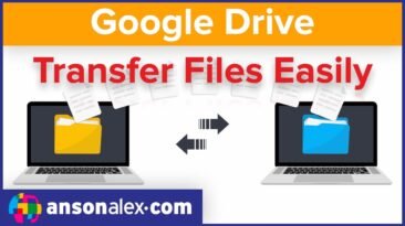 Move Google Drive files to another account tutorial video thumbnail by Anson Alexander