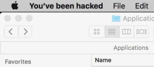 application name changed mac os x
