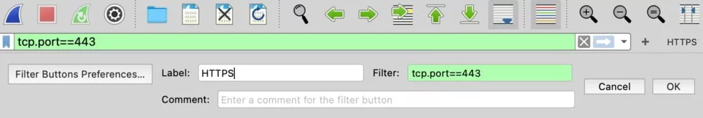 Wireshark tutorial for beginners: creating custom display filter buttons