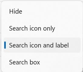 Windows 11 Search Box Customization