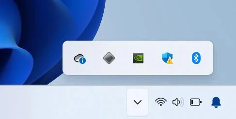 Windows 11 System Tray