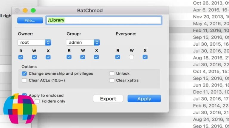 BatChmod Tutorial Change Unix Permissions on Mac OS X