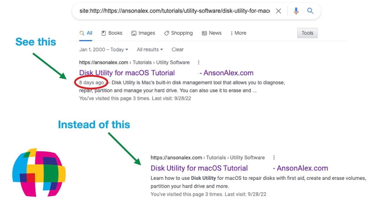 Find the (Hidden) Publish Date of an Article or Webpage - AnsonAlex.com