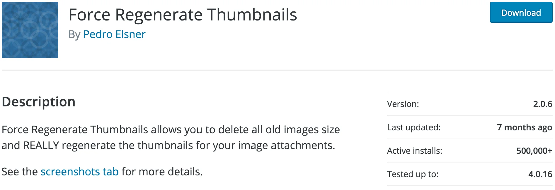 Force Regenerate Thumbnails