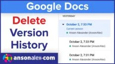 Get Rid of Version History in Google Docs