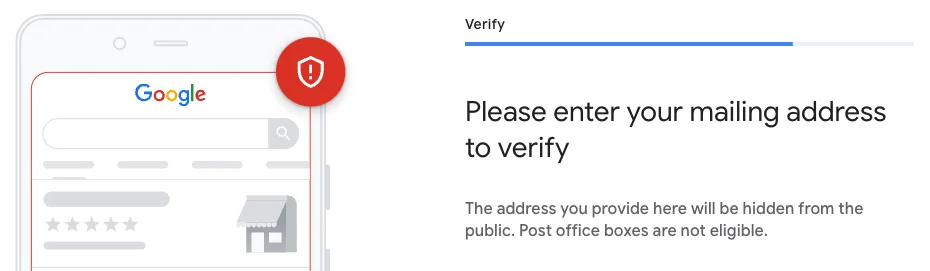 Google hides address from public
