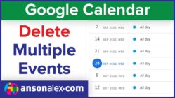 Google Calendar Delete Multiple Events At Once