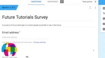 Google Forms Tutorial 2018