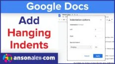 How to Add Hanging Indents in Google Docs