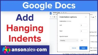 How to Add Hanging Indents in Google Docs