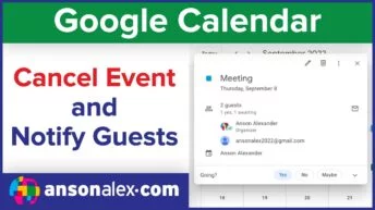 How to Cancel an Event in Google Calendar