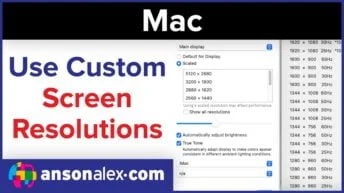 How to Change Screen Resolution on macOS Tutorial