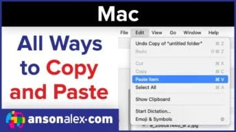 How to Copy and Paste on Mac (All Ways)