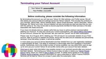 How to Delete Your Yahoo Account