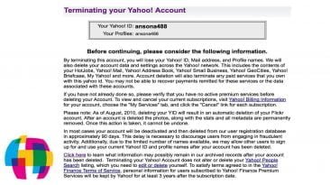 How to Delete Your Yahoo Account