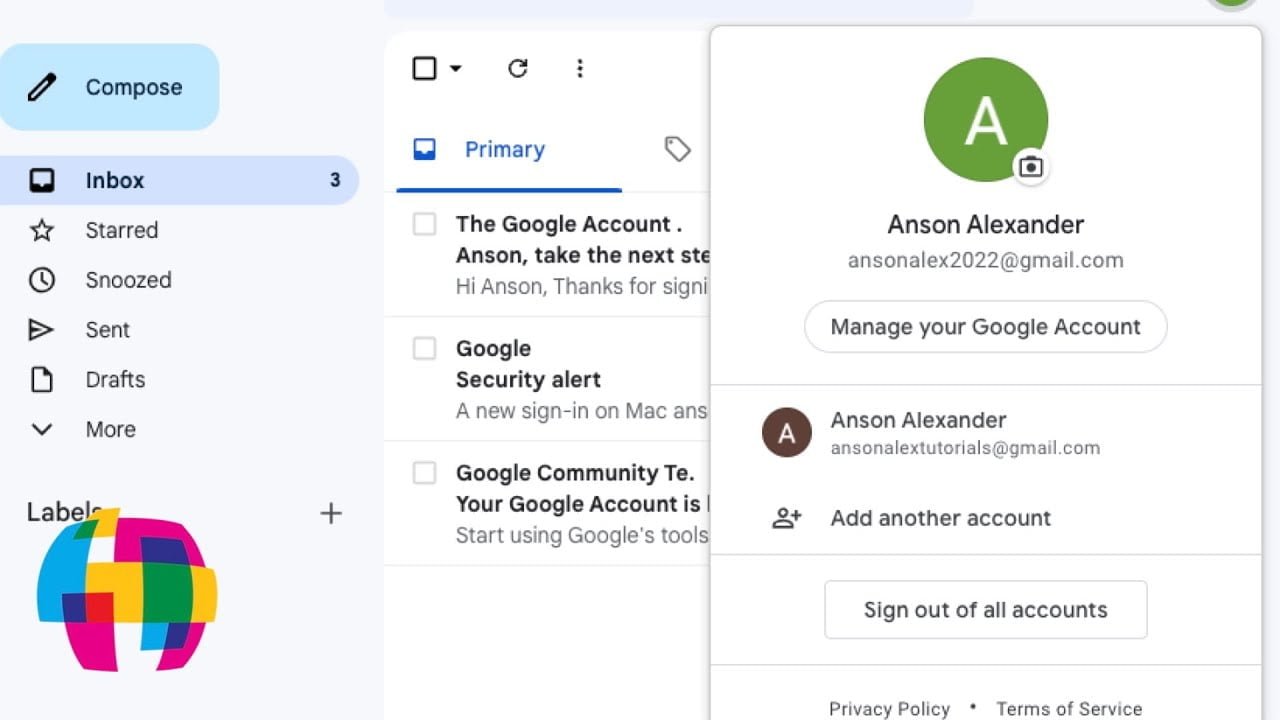 How to Login to a Different Gmail Account - AnsonAlex.com