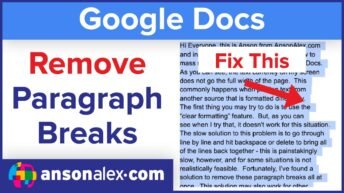 How to Mass Remove Paragraph Breaks in Google Docs