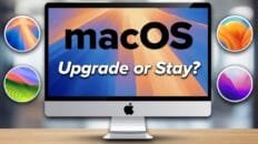 macOS upgrade guide comparing Monterey, Ventura, Sonoma, Sequoia, and Tahoe