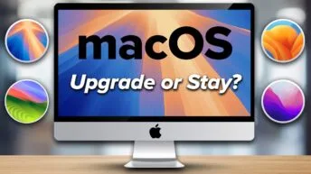macOS upgrade guide comparing Monterey, Ventura, Sonoma, Sequoia, and Tahoe