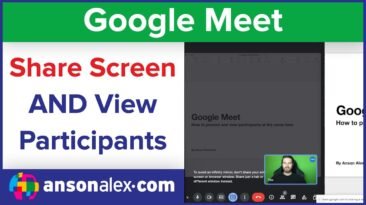 Share Screen and View Participants on Google Meet